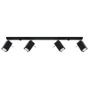 Sollux Plafon MERIDA 4L czarny