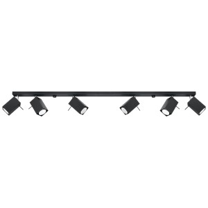 Sollux Plafon MERIDA 6L czarny