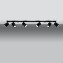 Sollux Plafon MERIDA 6L czarny