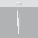 Sollux Lampa wisząca PASTELO 3P biała