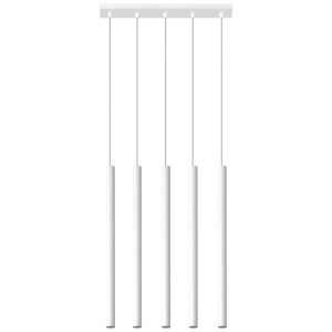 Sollux Lampa wisząca PASTELO 5 biała 