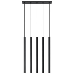 Sollux Lampa wisząca PASTELO 5 czarna 