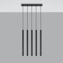 Sollux Lampa wisząca PASTELO 5 czarna