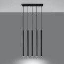 Sollux Lampa wisząca PASTELO 5 czarna