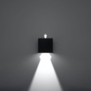 Sollux Kinkiet LUCA czarny LED IP54