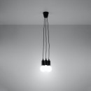 Sollux Lampa wisząca DIEGO 3 czarna