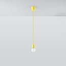 Sollux Lampa wisząca DIEGO 1 żółta