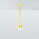 Sollux Lampa wisząca DIEGO 3 żółta