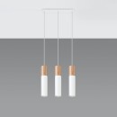 Sollux Lampa wisząca PABLO 3L biała