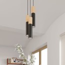 Sollux Lampa wisząca PABLO 3L czarna
