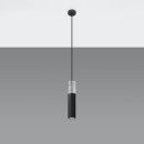 Sollux Lampa wisząca BORGIO 1 czarny