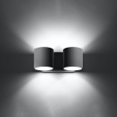 Sollux Kinkiet ORBIS 2 szary