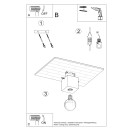 Sollux Plafon ARIZ naturalne drewno