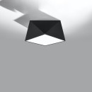 Sollux Plafon HEXA 25 czarny