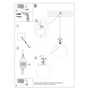 Sollux Lampa wisząca UGO 20 złota