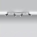 Sollux Plafon RING 4L chrom