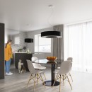 Sollux Żyrandol SATURNO 50 czarny