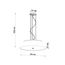 Sollux Żyrandol VEGA 60 biały