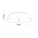 Sollux Plafon VEGA 60 czarny