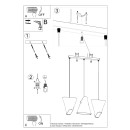 Sollux Żyrandol BLUM 3 biały