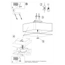 Sollux Plafon LOKKO 45 biały