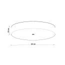 Sollux Plafon SKALA 90 czarny