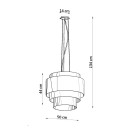 Sollux Żyrandol REFLEXION 50 biały