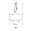 Sollux Żyrandol REFLEXION 80 biały