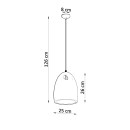 Sollux Lampa wisząca ceramiczna BUKANO