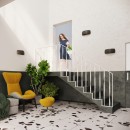 Sollux Kinkiet ceramiczny PONTIUS czarny