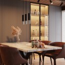 Sollux Lampa wisząca LOOPEZ 1 czarny/chrom