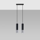Sollux Lampa wisząca LOOPEZ 2 czarny/chrom