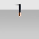 Sollux Plafon LOOPEZ czarny/miedź