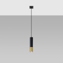 Sollux Lampa wisząca LOOPEZ 1 czarny/złoty