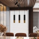 Sollux Lampa wisząca LOOPEZ 3L czarny/złoty