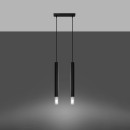 Sollux Lampa wisząca WEZYR 2 czarna