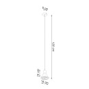 Sollux Lampa wisząca TAZILA 1 biała [ES111]