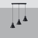 Sollux Lampa wisząca TAZILA 3 czarna [ES111]