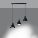 Sollux Lampa wisząca TAZILA 3 czarna [ES111]
