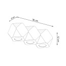 Sollux Plafon WOODY 3 naturalne drewno