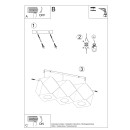 Sollux Plafon WOODY 3 naturalne drewno