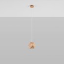 Sollux Lampa wisząca WOODY naturalne drewno