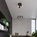 Sollux Plafon RING 3P czarny