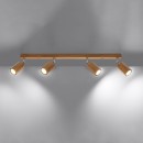 Sollux Plafon ZEKE 4 dąb