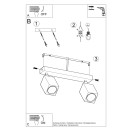 Sollux Plafon KEKE 2 dąb