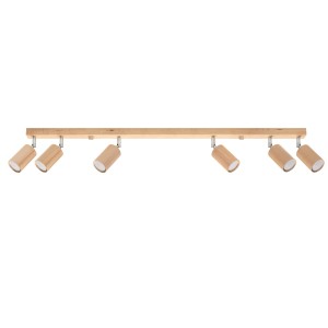 Sollux Plafon BERG 6 naturalne drewno 