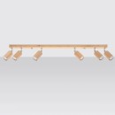 Sollux Plafon BERG 6 naturalne drewno