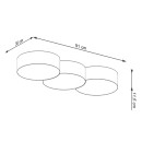 Sollux Plafon CIRCLE 3A biały