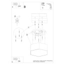 Sollux Plafon SUNDE 13 biały