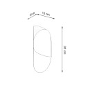 Sollux Kinkiet TEAR czarny